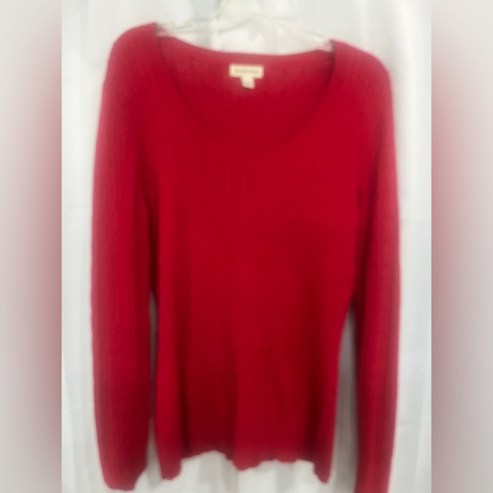 St. John's Bay Vibrant Red Crew Neck Sweater